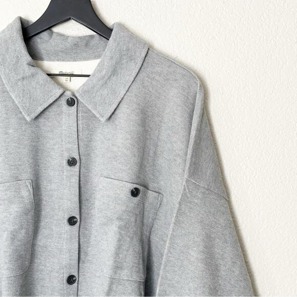 Madewell Jacket Womens Double-Faced Shirt-Jacket Heavy Knit Gary Easy Size 4X - Picture 4 of 10